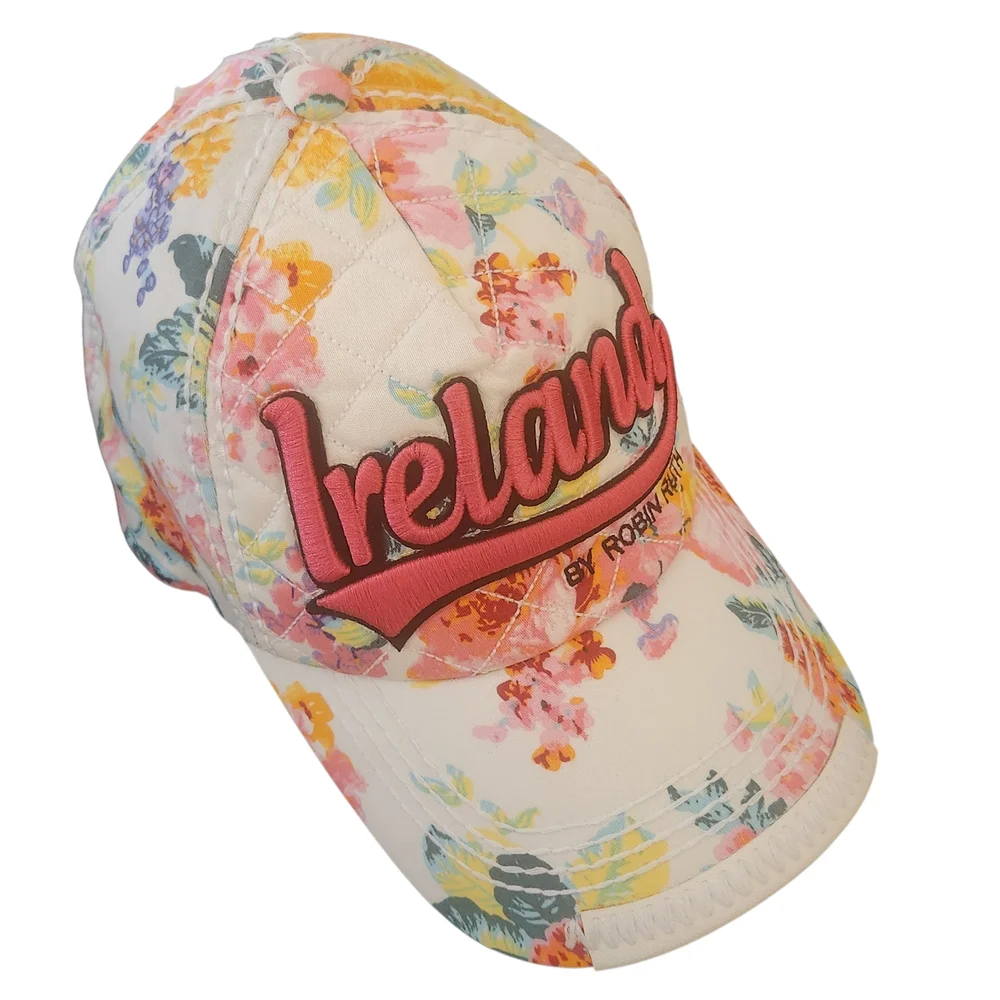 Robin Ruth Ireland Pastel Floral Baseball Hat One Size - Picture 1 of 6